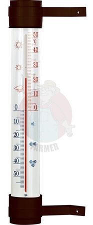 TERMOMETR ZAOKIENNY DUŻY BRĄZOWY (020900)