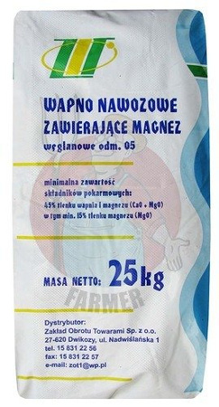 Wapno nawozowe zawierające magnez 25 kg