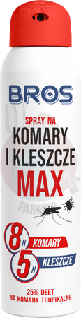 MAX SPRAY NA KOMARY I KLESZCZE BROS 90ml