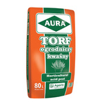 Torf ogrodniczy kwaśny pH 3,5-4,5 Aura 80L Agaris