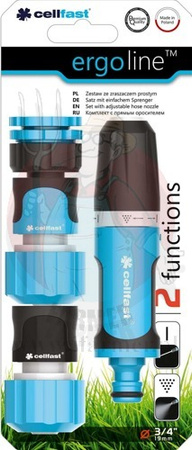 ZESTAW ERGO ZE ZRASZACZEM PROSTYM 3/4"