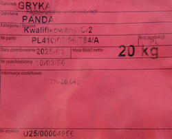 Gryka siewna Panda kwalifikat C2