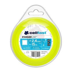 Żyłka tnąca 2,4mm x 15m kwadrat