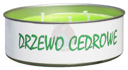 Świeca antykomarowa drzewo cedrowe 2 szt