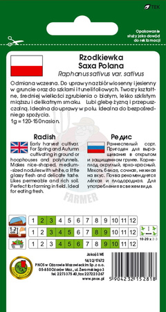 Rzodkiewka Saxa Polana 10 g