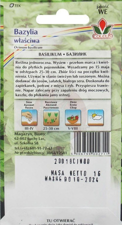 Bazylia właściwa 1 g