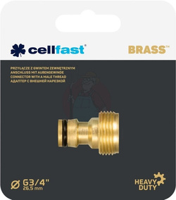 PRZYŁĄCZE Z GWINTEM ZEWNĘTRZNYM BRASS 3/4"