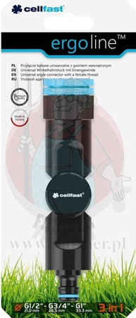 PRZYŁĄCZE KĄTOWE Z GWINTEM WEWNĘTRZNYM ERGO