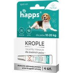 Happs Spot-on krople przeciwko pchłom i kleszczom dla średnich psów herbal