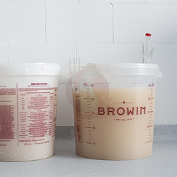 Pojemnik fermentacyjny z pokrywką i rurką kompletny