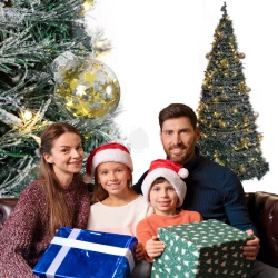 Choinka świąteczna udekorowana składana 150 cm