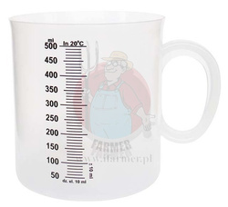 MIARKA Z PODZIAŁKĄ 500ml