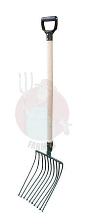 Widły 10-zębne oprawne do ziemniaków