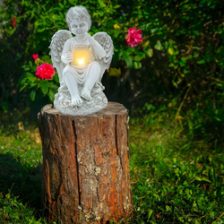 Figurka aniołek LED ze świeczką