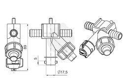 Korpus rozpylacza końcowy 0-100/087/K