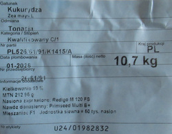 Kukurydza Tonacja