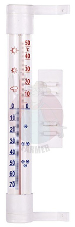 Termometr zaokienny średni biały (020500)