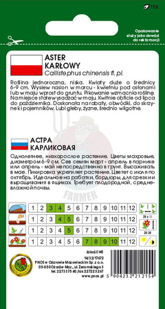 Aster karłowy biały 0,8 g