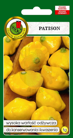 Dynia zwyczajna Patison orange 1 g