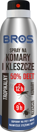 Spray na komary i kleszcze DEET 50% 180 ml