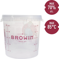 Pojemnik fermentacyjny z pokrywką i rurką kompletny