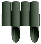 PALISADA OGRODOWA 4 ELEMENTOWA STANDARD ZIELONA