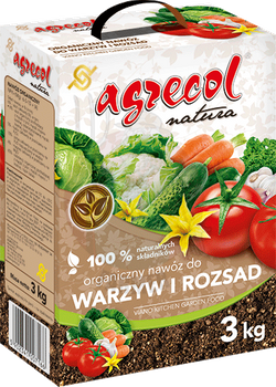 Organiczny nawóz do warzyw i rozsad 3 kg