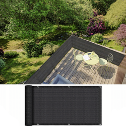 Osłona Balkonowa 1,5 x 5 m ciemno szara