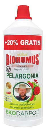 Biohumus Extra Pelargonia 1 L + 20% Gratis