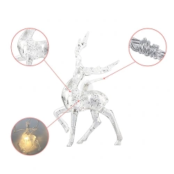 Lampki świąteczne / Girlanda LED Renifery 1,5 m