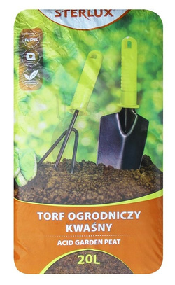 TORF OGRODNICZY pH 3,5-4,5 STERLUX 20L