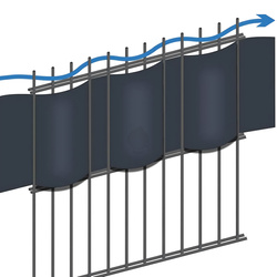 Taśma Ogrodzeniowa Antracyt 19 cm x 35 m