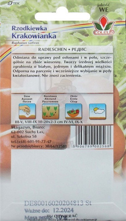 RZODKIEWKA KRAKOWIANKA 10g