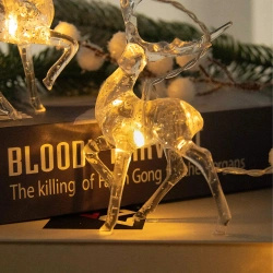 Lampki świąteczne / Girlanda LED Renifery 1,5 m