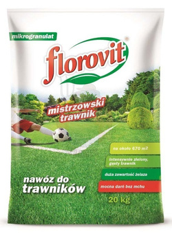 Florovit nawóz do trawników Mistrzowski Trawnik 20 kg