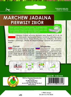 Marchew jadalna Pierwszy Zbiór 6 m
