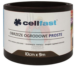 OBRZEŻE OGRODOWE PŁASKIE 10x9 BRĄZOWE