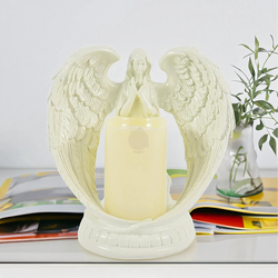 Figurka aniołek LED ze świeczką