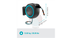 Naścienny bęben na wąż PowerRoll XL zestaw gotowy do użycia