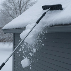 Zgarniacz teleskopowy do odśnieżania dachu 148 - 480 cm