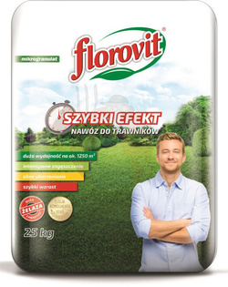 Florovit nawóz do trawników SZYBKI EFEKT 25 kg