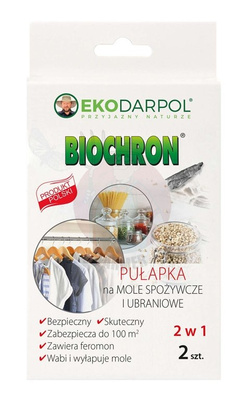 Biochron pułapka na mole spożywcze i ubraniowe 2 w 1 2 szt