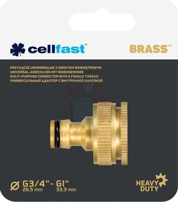 PRZYŁĄCZE UNIWERSALNE Z GWINTEM WEWNĘTRZNYM BRASS G3/4" - G1"