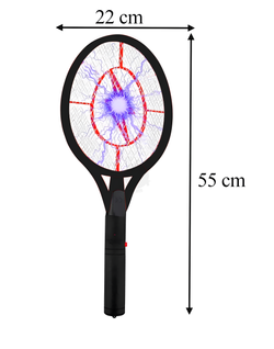 Packa na muchy elektryczna, rakieta, paletka