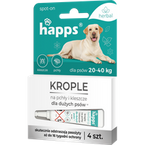 Happs Spot-on krople przeciwko pchłom i kleszczom dla dużych psów herbal