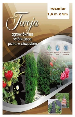 Agrowłóknina ściółkująca 1,6x5 m TWOJA