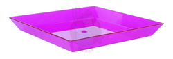 Podstawka pod misę kwadrat 2 transparent amarant