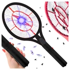 Packa na muchy elektryczna, rakieta, paletka