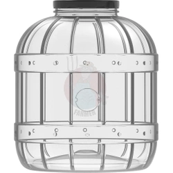 Wielofunkcyjny słoik 8 L z zakrętka czarną