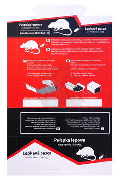 Pułapka lepowa na myszy, szczury, insekty